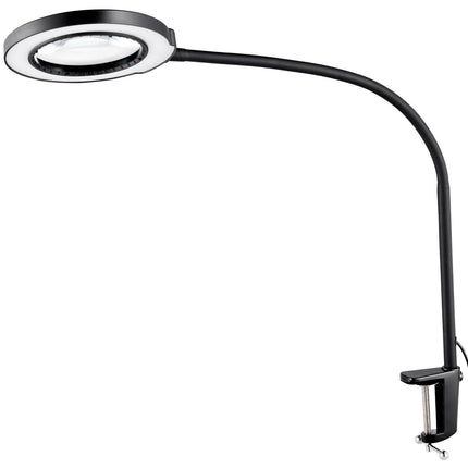 5X Floor Magnifying Glass with Light and Stand Flexible Gooseneck LED.