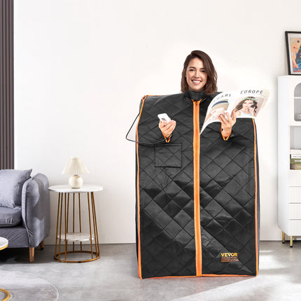 Sauna Tent Far Infrared 1050W Personal Home Spa Loss Weight Detox Therapy.