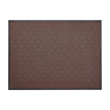 Front Door Mat, 1194 x 889 mm Commercial Floor Mat for Indoor and Outdoor, Modern Stylish Carpet with TPE Backing, Heavy Duty Washable Entry Industrial Rug for Hallway, Balcony, Garage, Brown.