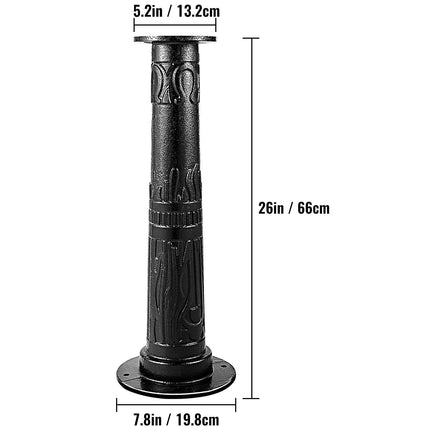 Antique Hand Water Pump Stand Pitcher Pump Stand for Yard Garden Black.