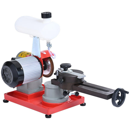 Circular Saw Blade Sharpener, 370W Saw Blade Grinding with Water Injection, Water Injection Circular Saw Blade Sharpening & 6 Saw Centerings, 5-inch Grinding Wheel for Carbide Tipped Saw Blades.