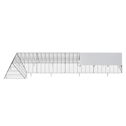 Chicken Tunnels, 400x100x61.5 cm(LxWxH) Chicken Tunnels for Yard, Portable Chicken Tunnels for Outside with Corner Frames, Chicken Coop Run, Suitable for Chickens, Ducks, Rabbits.