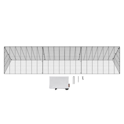 Chicken Tunnels, 300 x 71 x 61.5cm (LxWxH) Chicken Tunnels for Yard, Portable Chicken Tunnels for Outside Easy Installation, Chicken Coop Run, Suitable for Chickens, Ducks, Rabbits.