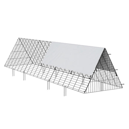 Chicken Tunnels, 300 x 71 x 61.5cm (LxWxH) Chicken Tunnels for Yard, Portable Chicken Tunnels for Outside Easy Installation, Chicken Coop Run, Suitable for Chickens, Ducks, Rabbits.