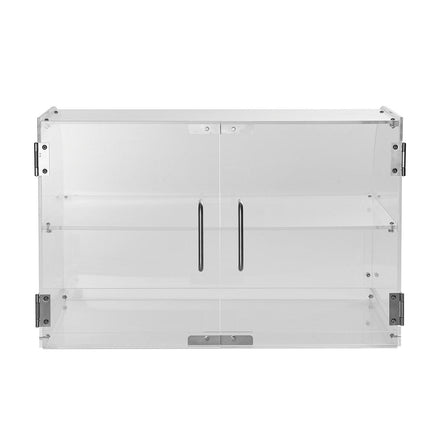 Pastry Display Case, 2-Tier Commercial Countertop Bakery Display Case, Acrylic Display Box with Rear Door Access & Removable Shelves, Keep Fresh for Donut Bagels Cake Cookie.