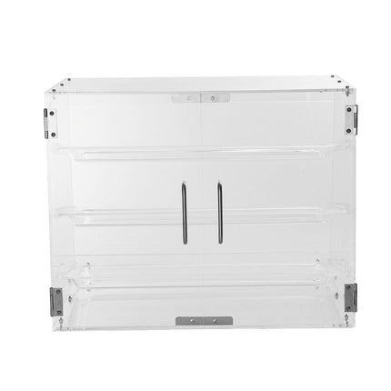 Pastry Display Case, 3-Tier Commercial Countertop Bakery Display Case, Acrylic Display Box with Rear Door Access & Removable Shelves, Keep Fresh for Donut Bagels Cake Cookie.