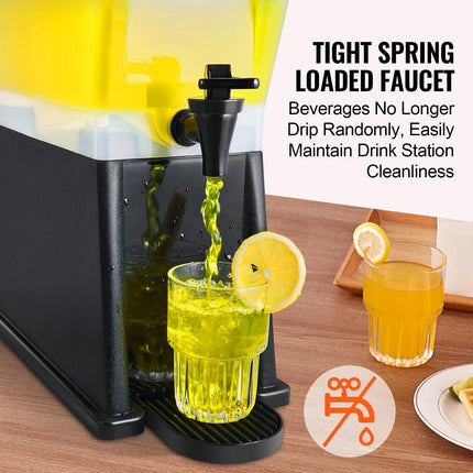 Beverage Dispenser, 3 Gallon Drink Dispenser for Parties, Plastic Juice Dispenser with Stand Spigot Lid, Iced Tea Lemonade Juice Water Dispenser, for Restaurants, Hotels, Parties.