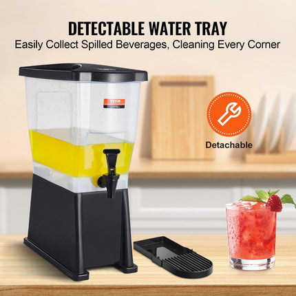Beverage Dispenser, 3 Gallon Drink Dispenser for Parties, Plastic Juice Dispenser with Stand Spigot Lid, Iced Tea Lemonade Juice Water Dispenser, for Restaurants, Hotels, Parties.