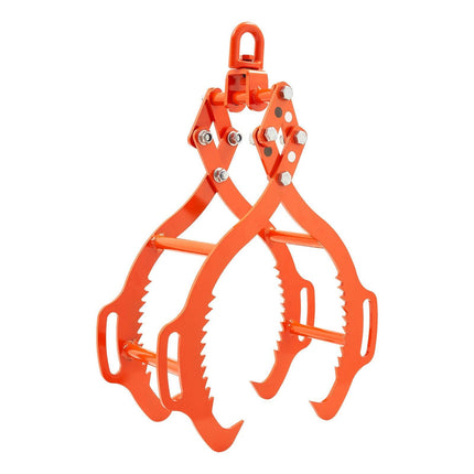 36in Log Lifting Tongs, 4-Claw Log Tongs, Heavy Duty Steel Log Grapple, 3300LBS Lifting Capacity, Swivel Log Graper Timber, Eagle Claw Design, Log Skidding Tongs for Trucks, Tractors, Forklifts.