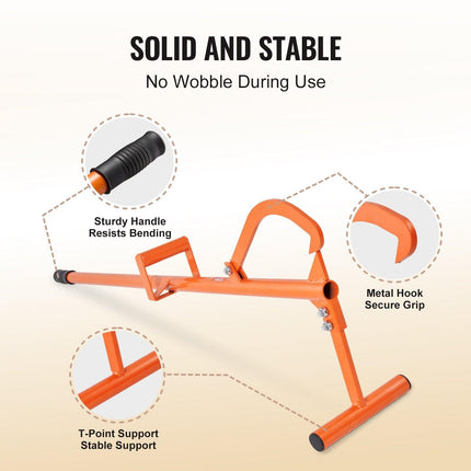 Timberjack, 46.5 in, 4 in 1 Heavy Duty Steel Log Lifter, Multifunctional Log Roller Adjustable Cant Hook, Logging Tools Log Jack, Forestry Multitool for Rolling Cutting Lifting Logs.