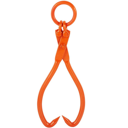 Log Skidding Tongs, 18 inch 2 Claw Log Lifting Tongs, Heavy Duty Steel Lumber Skidding Tongs, 772 lbs/350 kg Loading Capacity, Log Lifting, Handling, Dragging & Carrying Tool.
