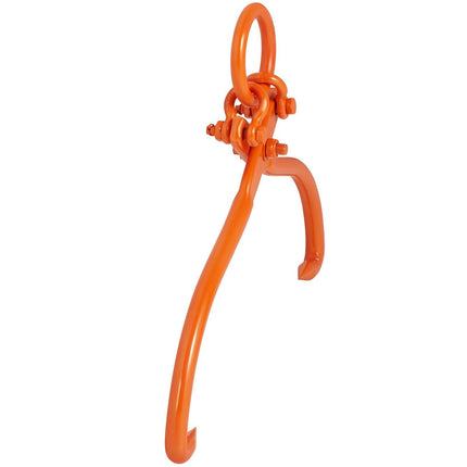 Log Skidding Tongs, 18 inch 2 Claw Log Lifting Tongs, Heavy Duty Steel Lumber Skidding Tongs, 772 lbs/350 kg Loading Capacity, Log Lifting, Handling, Dragging & Carrying Tool.