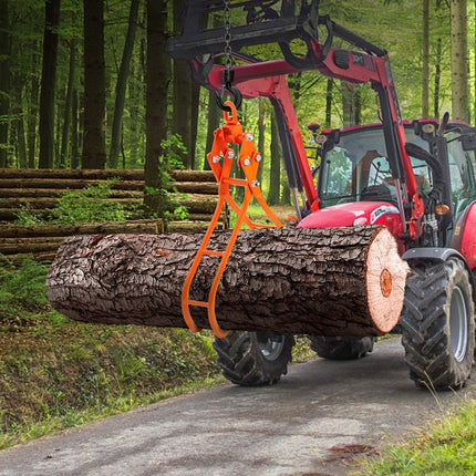 Timber Claw Hook, 28 inch 4 Claw Log Grapple for Logging Tongs, Swivel Steel Log Lifting Tongs, Eagle Claws Design with 2205 lbs/1000 kg Loading Capacity for Tractors, ATVs, Trucks, Forklifts.