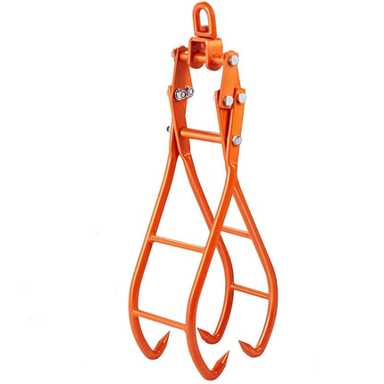 Timber Claw Hook, 36 inch 4 Claw Log Grapple for Logging Tongs, Swivel Steel Log Lifting Tongs, Eagle Claws Design with 3307 lbs/1500 kg Loading Capacity for Tractors, ATVs, Trucks, Forklifts.