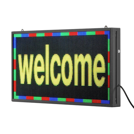 27x14in Programmable LED Sign Digital Scrolling Display Board P5 Fullcolor.