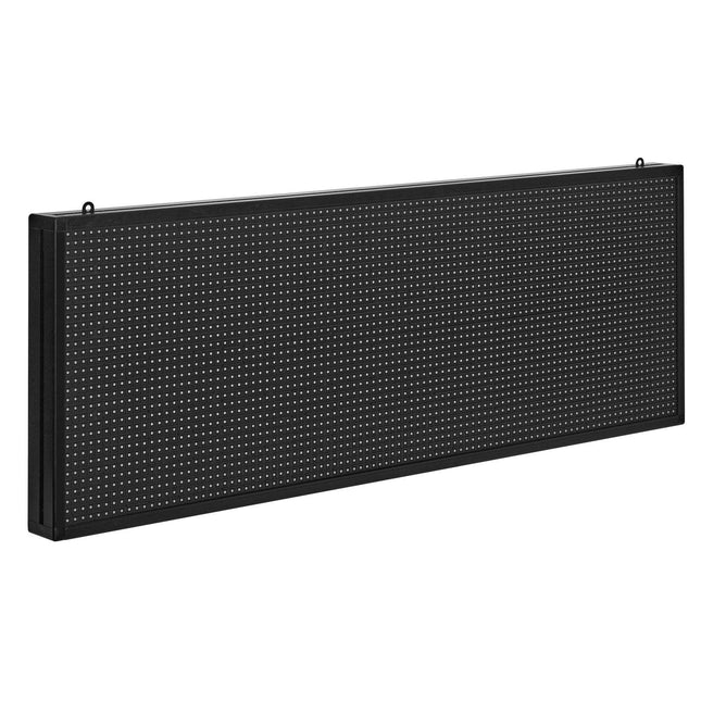 Programmable LED Sign, P10 Full Color Flexible Digital Scrolling Panel, DIY Custom Text Pattern GIF Display Board, Bluetooth APP Control Message Shop Sign for Store Business Advertising, 40x14 in.