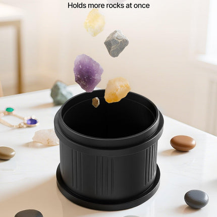 Rock Tumbler Kit, 4lbs Rock Polishing Kit, 4 Speed Settings 9-Day Polishing Timer Stone Polishing Kit, Belt-Free Rock Polisher with Adapter & Overload Protection, Rock Polisher for Adults Kids.