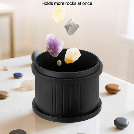 Rock Tumbler Kit, 3 lbs Rock Polishing Kit, 4 Speed Settings 9-Day Polishing Timer Stone Polishing Kit, Rock Polisher with Rough Gemstones and Polishing Grits, Rock Polisher for Adults Kids.