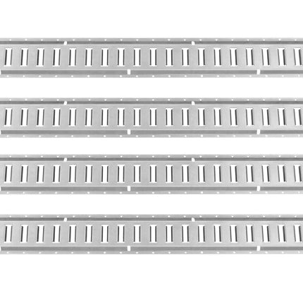 VEVOR E Track Tie-Down Rail Kit, 24PCS 1524 mm E-Tracks Set Includes 8 Steel Rails & 8 O-Rings & 8 Tie-Offs with D-Ring, Versatile Trailer Securing Accessories for Cargo Motorcycles Bikes, 816 kg Load.