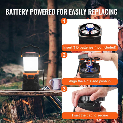 LED Camping Lantern Battery Powered All-in-one for Exceptional Experience.