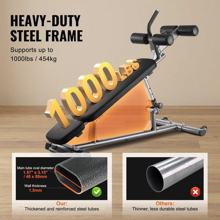 Weight Bench Adjustable Situp Incline Bench for Home Gym Strength Training.