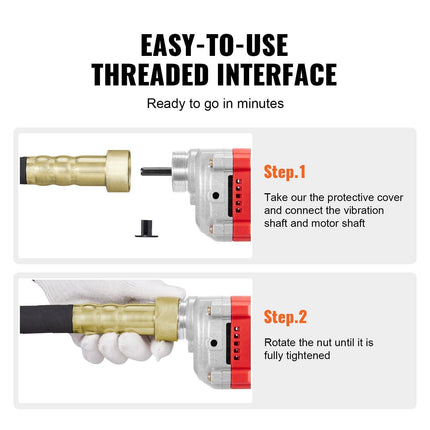 Handheld Electric Concrete Vibrator 960W 2M Shaft Air Bubble Remover.