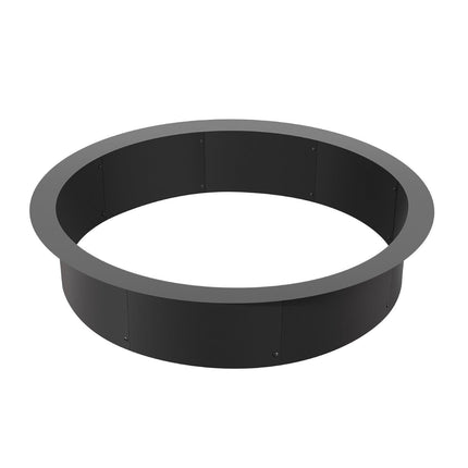 Fire Pit Ring, 40-Inch Outer/36-Inch Inner Diameter, 10inch Height 2.5mm Thick Fire Pit Insert, Heavy Duty Carbon Steel Liner DIY Campfire Ring above or In-Ground, for Outdoor Camping, Bonfires.