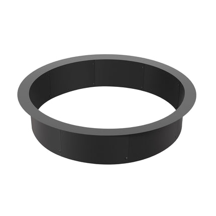 Fire Pit Ring, 40-Inch Outer/36-Inch Inner Diameter, 10inch Height 2.5mm Thick Fire Pit Insert, Heavy Duty Carbon Steel Liner DIY Campfire Ring above or In-Ground, for Outdoor Camping, Bonfires.