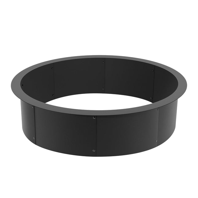 Fire Pit Ring Round 45 Inch Outer Steel Liner DIY Campfire Ring Firepit.