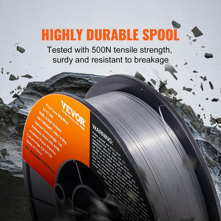 Flux Core MIG Welding Wire E71T-GS 0.035" 10LB Gasless Mild Steel MIG Wire.