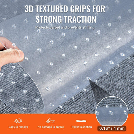 Carpet Protector for Pets, 15" x 4' PVC Scratch-Proof Cat Carpet Protector for Doorway, Anti-Slip Cat Scratch Protector Mat, Easy to Cut Plastic Carpet Scratch Stopper, Cat Scratch Guard Carpet.