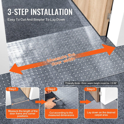 Carpet Protector for Pets, 15" x 4' PVC Scratch-Proof Cat Carpet Protector for Doorway, Anti-Slip Cat Scratch Protector Mat, Easy to Cut Plastic Carpet Scratch Stopper, Cat Scratch Guard Carpet.