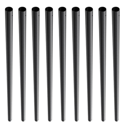 Staircase Metal Balusters, 3/4'' Round x 32'' Long Aluminum Decorative Banister Spindles, 101 Pack Deck Baluster with Screws, Classic Hollow Deck Railing Satin Black Powder Coated for Porch.