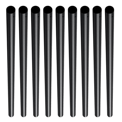 Staircase Metal Balusters, 3/4'' Round x 32'' Long Aluminum Decorative Banister Spindles, 101 Pack Deck Baluster with Screws, Classic Hollow Deck Railing Satin Black Powder Coated for Porch.