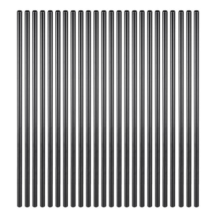 Staircase Balusters 51 Pack, 813 mm Aluminum Stair Balusters, 19 mm Water-Proof Round Metal Spindle Railing, Hollow Deck Railing with Rail Caps & Screws for Stairs, Porch, Patio, Matte Black.