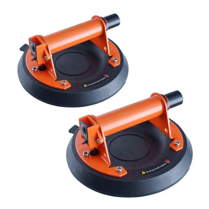 Glass Suction Cup, 203 mm 2 Pack 278 kg Capacity, Vacuum Suction Cup with Steel Handle & Carry Box, Heavy Duty Industrial Suction Cup Lifter Tool for Glass, Granite, Tile, Metal, Wood Lifting.