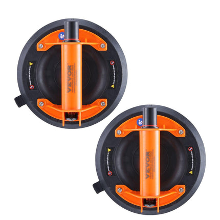 Glass Suction Cup, 203 mm 2 Pack 278 kg Capacity, Vacuum Suction Cup with ABS Handle and Carry Box, Heavy Duty Industrial Suction Cup Lifter Tool for Glass, Granite, Tile, Metal, Wood Lifting.