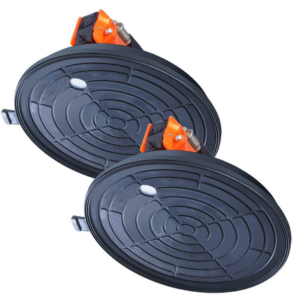 Glass Suction Cup, 203 mm 2 Pack 278 kg Capacity, Vacuum Suction Cup with ABS Handle and Carry Box, Heavy Duty Industrial Suction Cup Lifter Tool for Glass, Granite, Tile, Metal, Wood Lifting.