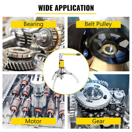 Hydraulic Gear Puller, 15 Ton Max. Capacity Hydraulic Puller, 2 or 3 Jaws Bearing Hub Separator, 3.9"- 11.8" Hydraulic Puller Separator Tool for Pulling Hubs, Flanges, Gears, Bearings.
