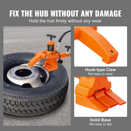 VEVOR Hydraulic Bead Breaker, 1000 PSI Tire Bead Breaker with Metal Foot Pump, Heavy-duty Steel Bead Breaker Tool for Tractors, Trucks, Buses, Lawn Mowers, ATVs.
