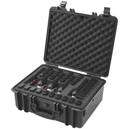 Hard Pistol Cases with Pre-cut Lining Lockable Pistol Case for 5 Pistol.