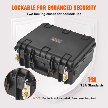 Hard Pistol Cases with Pre-cut Lining Lockable Pistol Case for 5 Pistol.