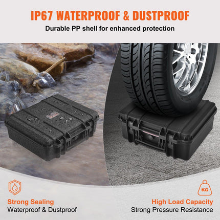 Hard Pistol Cases with Pre-cut Lining Lockable Pistol Case for 6 Pistol.