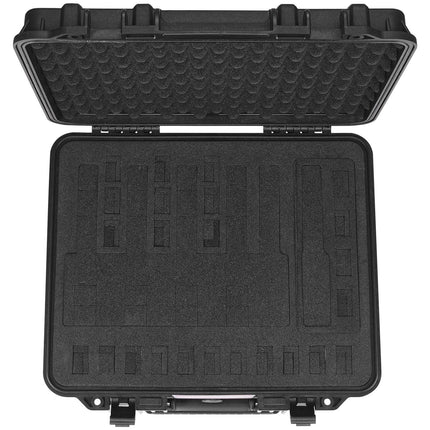 Hard Pistol Cases with Pre-cut Lining Lockable Pistol Case for 6 Pistol.