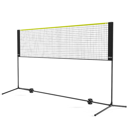 Badminton Net, Height Adjustable Volleyball Net, 10ft Wide Foldable Pickleball Net, Portable Easy Setup Tennis Net Set with Poles, Stand and Carry Bag, for Kids Backyard Game Indoor Outdoor Use.