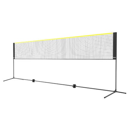 Badminton Net, Height Adjustable Volleyball Net, 17ft Wide Foldable Pickleball Net, Portable Easy Setup Tennis Net Set with Poles, Stand and Carry Bag, for Kids Backyard Game Indoor Outdoor Use.
