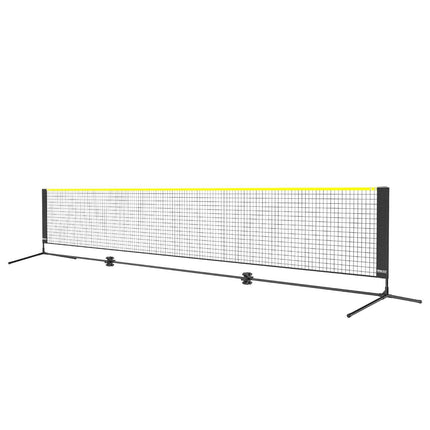 Badminton Net, Height Adjustable Volleyball Net, 17ft Wide Foldable Pickleball Net, Portable Easy Setup Tennis Net Set with Poles, Stand and Carry Bag, for Kids Backyard Game Indoor Outdoor Use.
