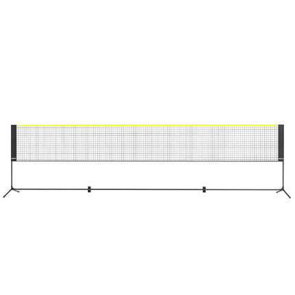 Badminton Net, Height Adjustable Volleyball Net, 17ft Wide Foldable Pickleball Net, Portable Easy Setup Tennis Net Set with Poles, Stand and Carry Bag, for Kids Backyard Game Indoor Outdoor Use.