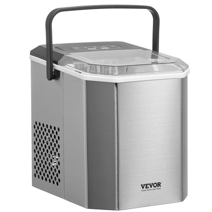Portable Countertop Ice Maker 26Lbs/24H Self-Cleaning with Scoop Basket.