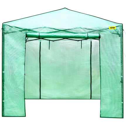 12\'x 8\'x 8\' Pop-Up Greenhouse, Set Up in Minutes, Portable Greenhouse with Doors & Windows. High Strength PE Cover & Powder-Coated Steel Construction.